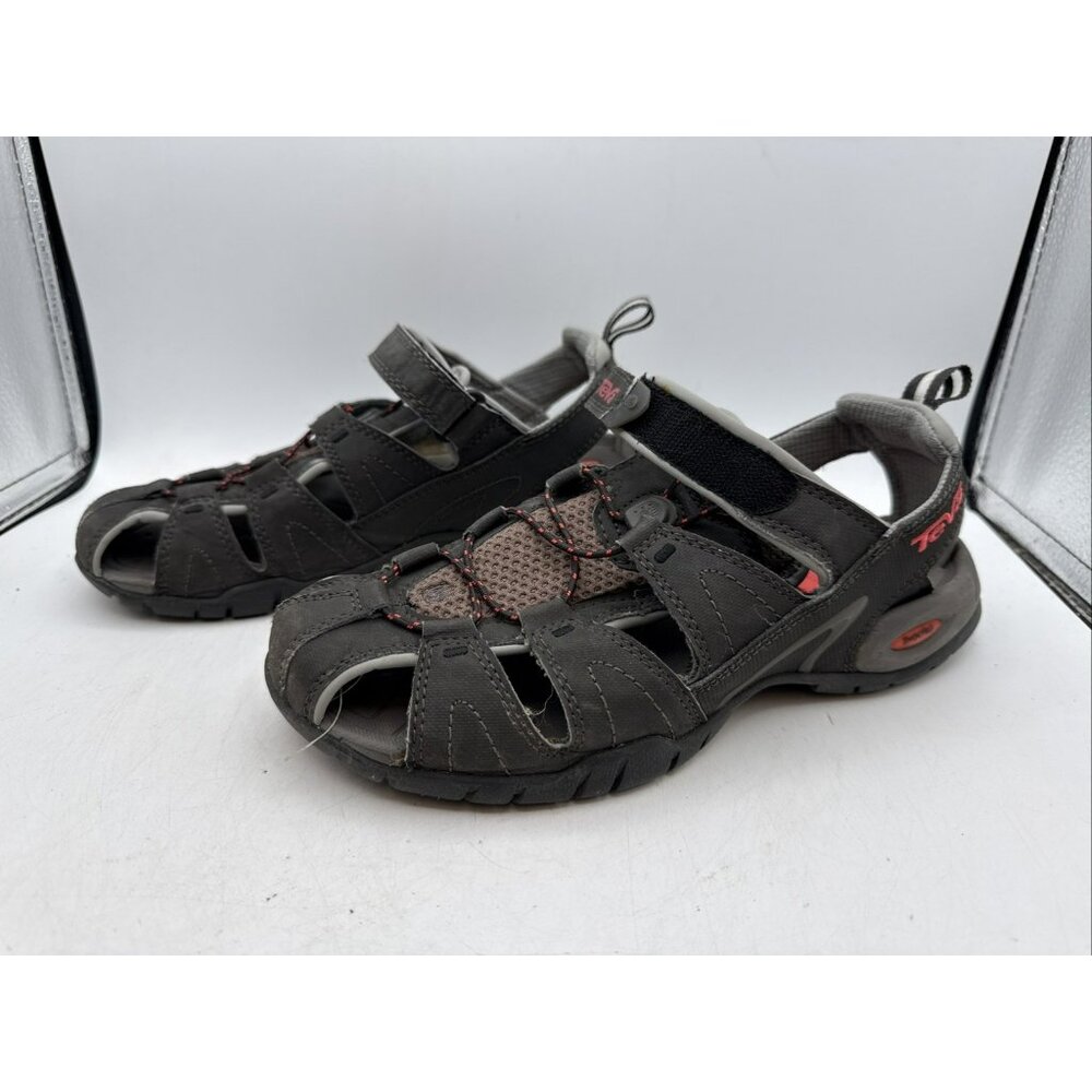 Teva Forebay Sandal Gray With Pink Highlights Size Womens 7.5